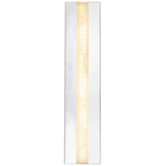 Kismet Tall Bathroom Vanity Light - Polished Nickel / Alabaster