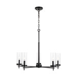 Zire Chandelier - Midnight Black / Clear