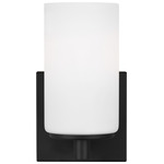Zire LED Wall Sconce - Midnight Black / White