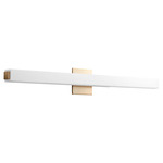 Adelphi Bathroom Vanity Light - Aged Brass / Matte White