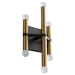 Nero Wall Sconce - Black / Aged Brass / Frosted