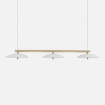 Signal Linear Pendant - White Shade / Brass