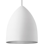 Signal Pendant - Rubberized White / Platinum