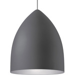 Signal Pendant - Rubberized Gray / Platinum