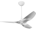 Haiku Universal Mount Ceiling Fan with RGBW Uplight - White / Brushed Aluminum