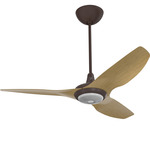 Haiku Universal Mount Outdoor Ceiling Fan with Downlight - Oil Rubbed Bronze / Caramel Aluminum