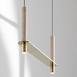 Meta Parallel Suspension Pendant - Polished Brass