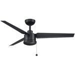 PC/DC Outdoor Ceiling Fan - Black / Black