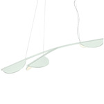 Almendra Organic Linear Pendant - White / White