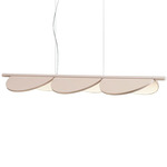 Almendra Linear Pendant - White / Pale Pink Beige