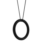 Ivy V Pendant - Matte Black / Matte Black