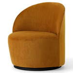 Tearoom Swivel Lounge Chair - Black / Champion 041