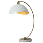 Luna Bella Desk Lamp - Brass / White/ Gold