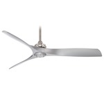 Aviation Ceiling Fan - Brushed Nickel / Silver