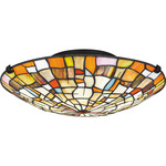 Stinson Ceiling Light - Matte Black / Tiffany Multicolor