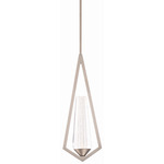 Devotion Mini Pendant - Satin Nickel / Crystal