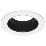 ECO 3IN Round Fixed Downlight Trim - White / Black