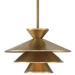 Adrienne Pendant - Natural Brass