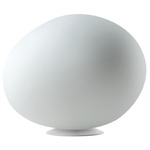 Gregg Midi Glass Table Lamp - White / White