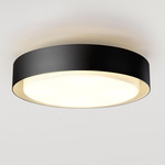 Plaff-On Outdoor Wall / Ceiling Light - Black / Opal