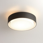 Plaff-On Outdoor Wall / Ceiling Light - Black / Opal