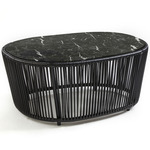 Cartagenas Marble Coffee Table - Black / Black Marble