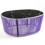 Cartagenas Marble Coffee Table - Lilac / Black Marble