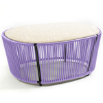 Cartagenas Marble Coffee Table - Lilac / Cream Marble