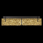 Terra Bathroom Vanity Light - Black Iron / Antiqued Gold Leaf