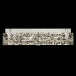 Terra Bathroom Vanity Light - Silver Leaf / Clear