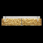 Terra Bathroom Vanity Light - Silver Leaf / Antiqued Gold Leaf