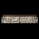 Terra Bathroom Vanity Light - Bronze / Clear