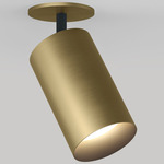 CM1 Monopoint Adjustable Spot Light - Brushed Cast Brass / Black Baffle