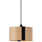 Sushi Pendant - Matte Black / Natural Beech Wood