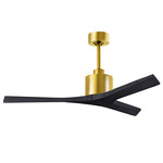 Mollywood Ceiling Fan - Brushed Brass / Matte Black