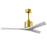 Mollywood Ceiling Fan - Brushed Brass / Barn Wood Tone