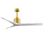 Mollywood Ceiling Fan - Brushed Brass / Barn Wood Tone