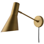 Solana Plug-in Wall Sconce - Brushed Brass