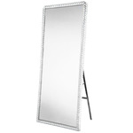 Marilyn Lighted Floor Mirror - Chrome / Crystal