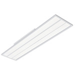 Color/Wattage-Select Floating Curved Recessed Troffer - Alpine White