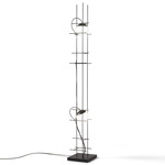 Plot Frame Floor Lamp - Matte Black / Glossy White