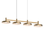 Systema Staccato Pan Linear Pendant - Brass / Brass