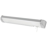 Ideal Overbed Wall Sconce - Brushed Nickel / White