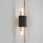 Tanto Wall Sconce - Black Marble / Brass