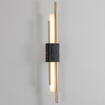 Tanto Wall Sconce - Black Marble / Brass