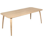 Gubi Rectangular Dining Table - Oak / Oak