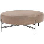 TS Round Pouffe - Black / Dandy 903