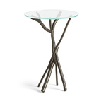 Brindille Accent Table - Oil Rubbed Bronze / Clear