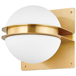 Rudolf Wall Sconce - Aged Brass / Opal