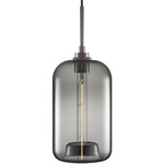 Pod Pendant - Polished Nickel / Grey